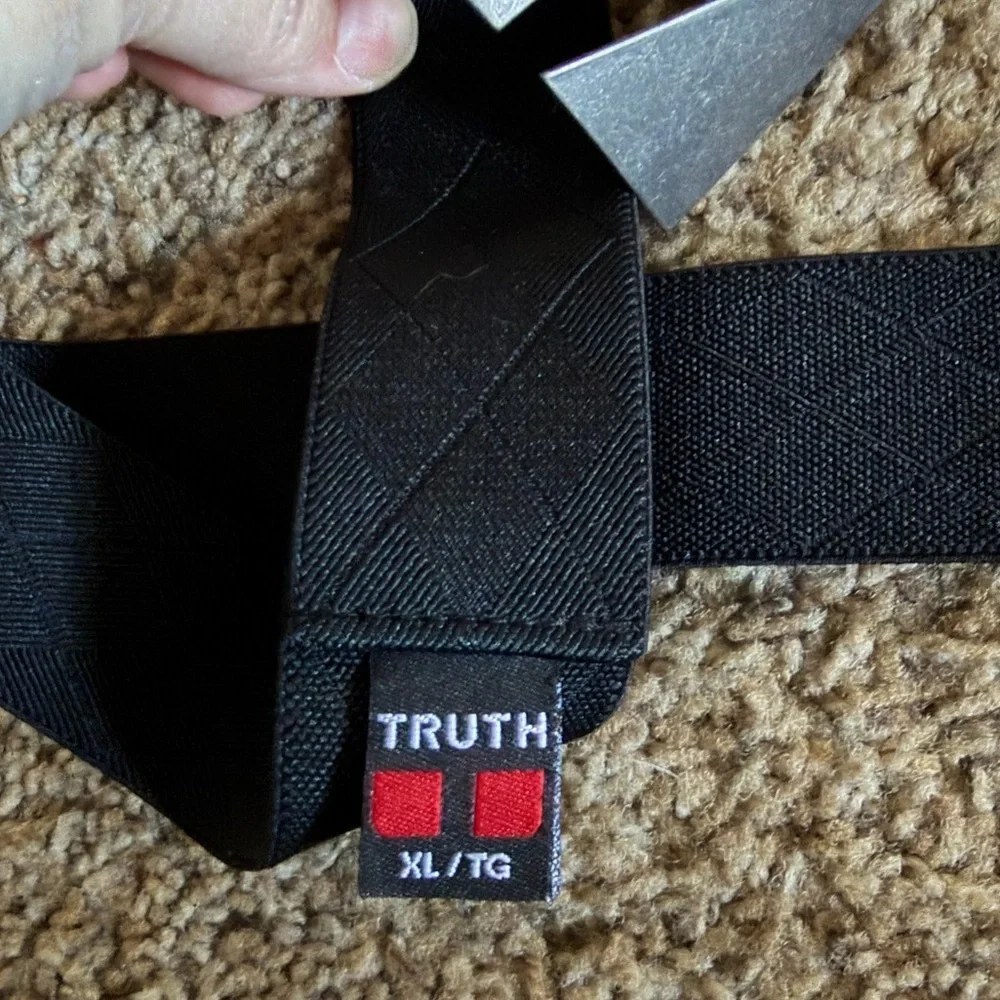 Truth Belts Elastic Flat Adjustable Belt XL 40in - 44in Black